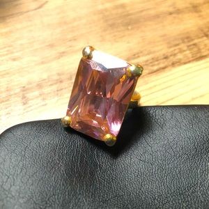 Huge Statement Ring - Pink Stone